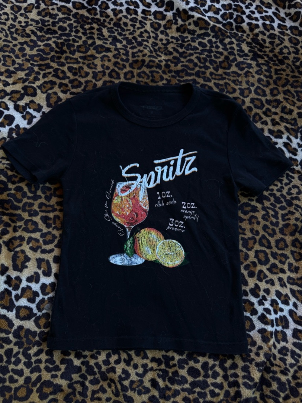 Spritz Graphic Tee  - Black